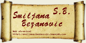 Smiljana Bežanović vizit kartica